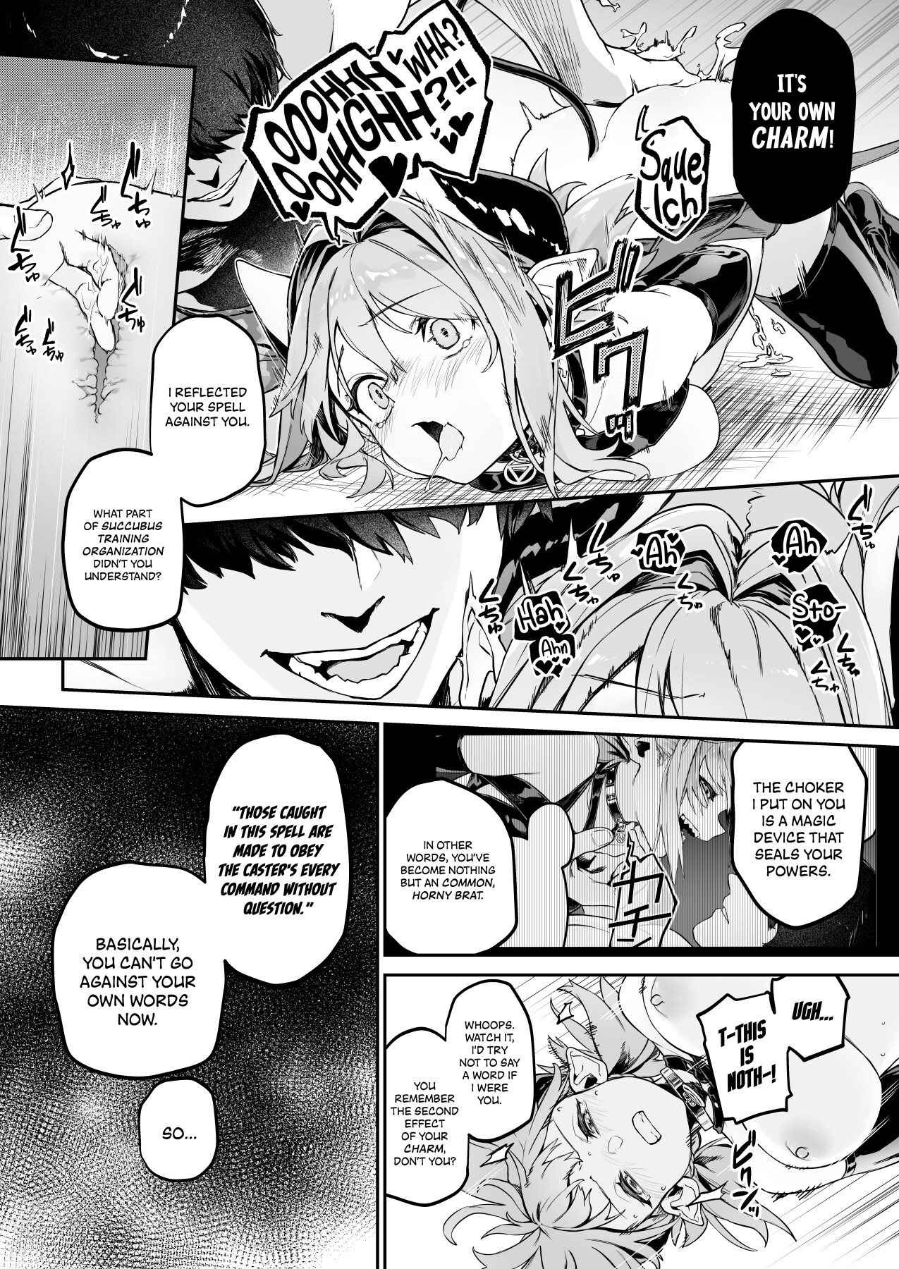Hentai Manga Comic-Charming plan! - the succubus brat won't lose to a dick!(?)--Read-7